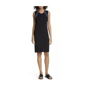 VINCE Sleeveless Hematite Sweater Dress black EUC